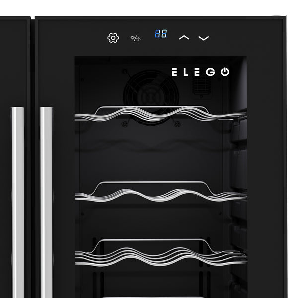 Weinkühlschrank 2 Zonen 36 Flaschen