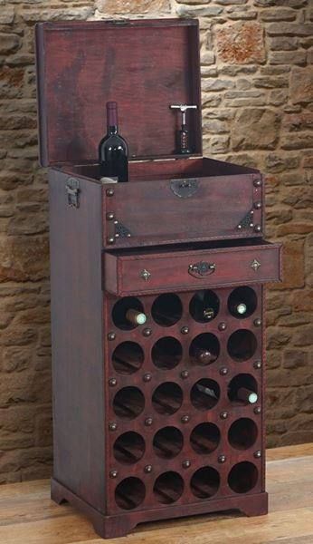 Weinregal Calvados 20 Flaschen ~ Kolonialstil