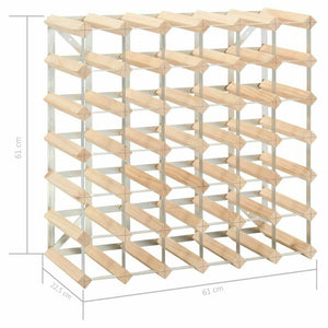 Portabottiglie in legno massello per 42 bottiglie