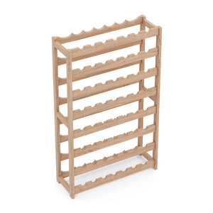 Portabottiglie in legno massello per 56 bottiglie