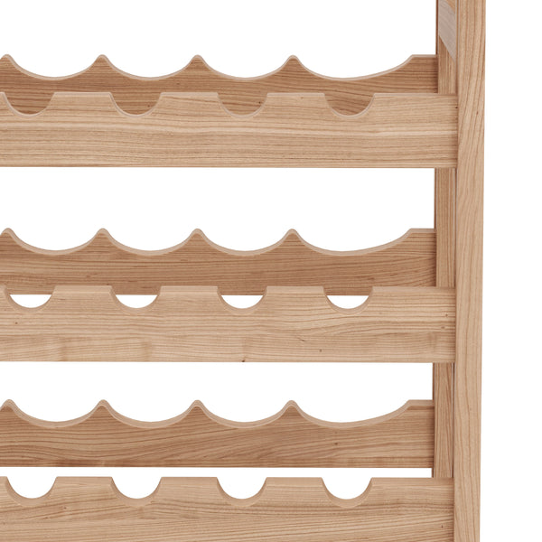 Portabottiglie in legno massello per 56 bottiglie