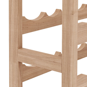 Portabottiglie in legno massello per 56 bottiglie