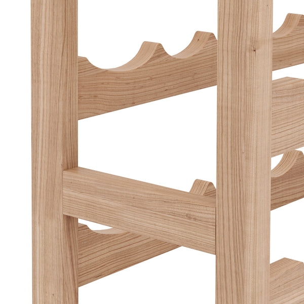 Portabottiglie in legno massello per 56 bottiglie