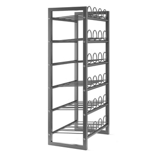 Weinregal Metall für 24 Flaschen silber