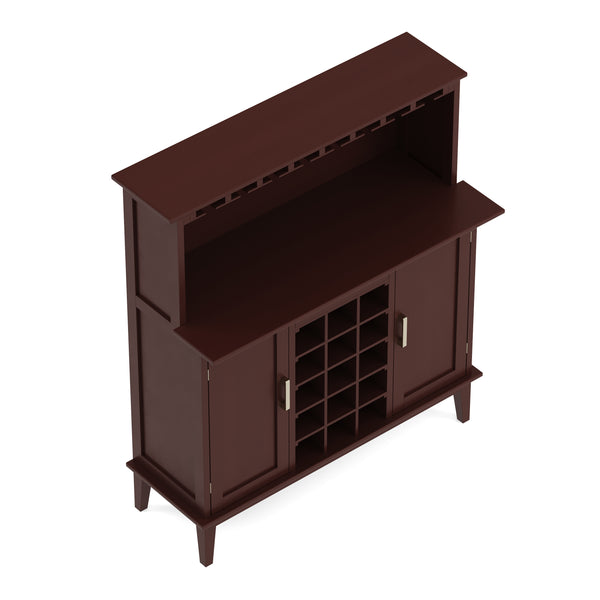 Weinregal Sideboard Holz für 15 Flaschen braun
