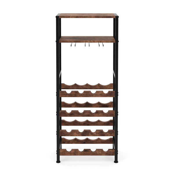Weinregal Vintage BONITA auf Rollen für 16 Flaschen 42 x 100 cm