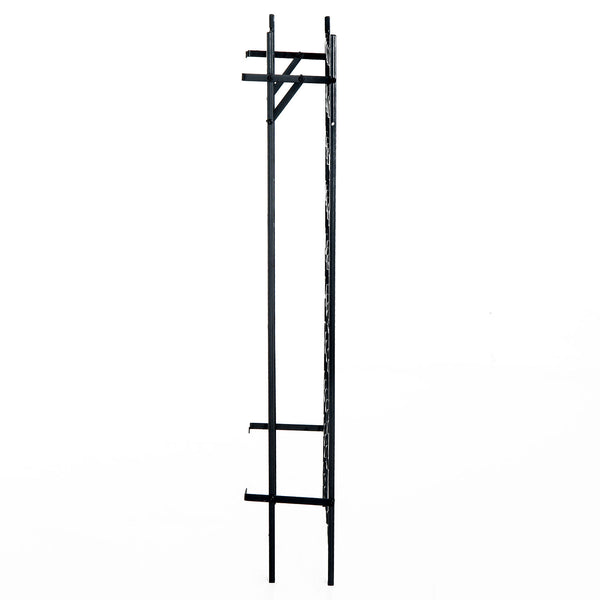 Wine rack for 60 bottles, metal, black