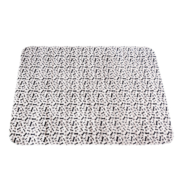 Welpen Trainingsunterlage wiederverwendbar 120 x 90 cm 2er Set creme/schwarz