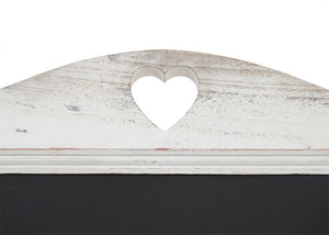 Werbetafel 66x39x33cm Shabby-Look weiss