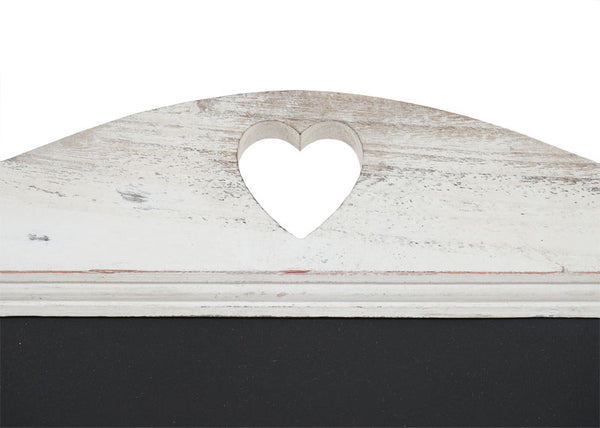 Werbetafel 66x39x33cm Shabby-Look weiss