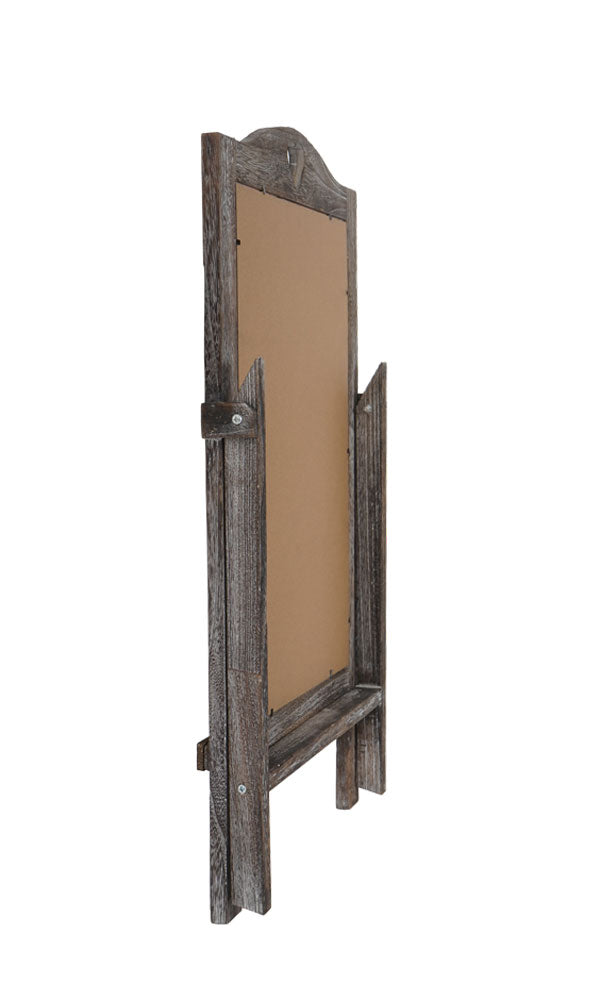 Werbetafel Kreidetafel 66x39x33cm Shabby-Look braun