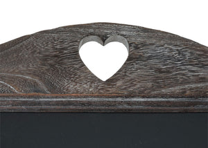 Werbetafel Kreidetafel 66x39x33cm Shabby-Look braun