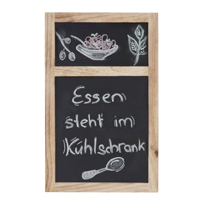 Werbetafel Wandtafel Kreidetafel ~ Shabby-Look 55x34x2cm Natur