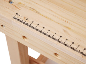 Werkbank Kinder Holz 68-teilig 80 cm bunt/natur