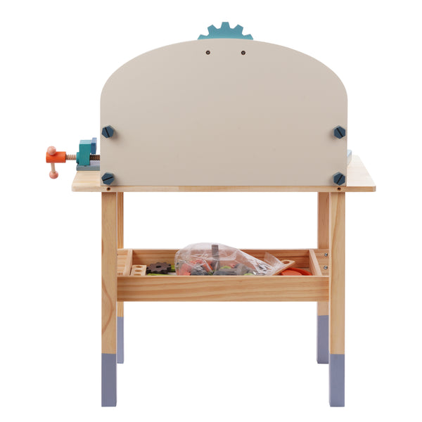Werkbank Kinder Holz 68-teilig 80 cm bunt/natur