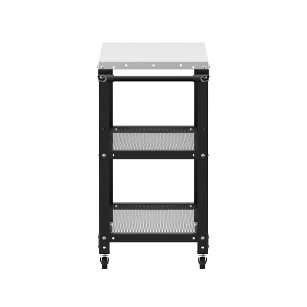 Grill Beistelltisch 72 x 41 x 79 cm schwarz/silber