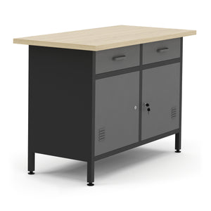 Workbench with base cabinet 120 x 60 cm