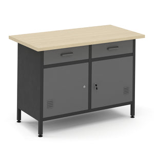Workbench with base cabinet 120 x 60 cm