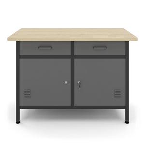 Workbench with base cabinet 120 x 60 cm