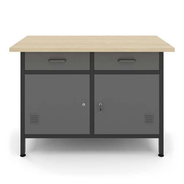 Workbench with base cabinet 120 x 60 cm