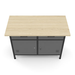 Workbench with base cabinet 120 x 60 cm
