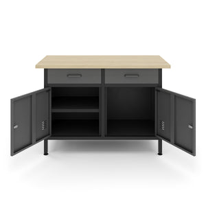 Workbench with base cabinet 120 x 60 cm