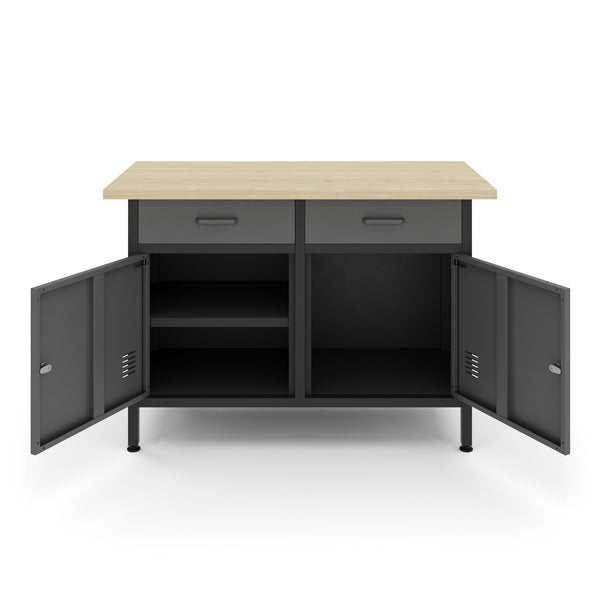 Workbench with base cabinet 120 x 60 cm