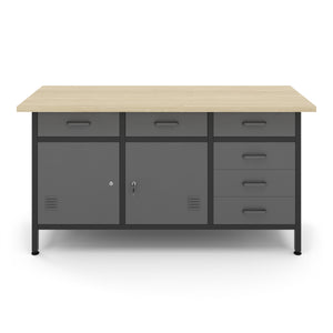 Werkbank mit Unterschrank 160 x 60 cm