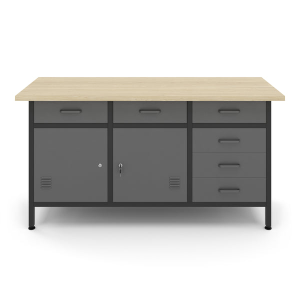 Werkbank mit Unterschrank 160 x 60 cm