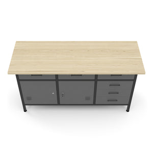 Werkbank mit Unterschrank 160 x 60 cm