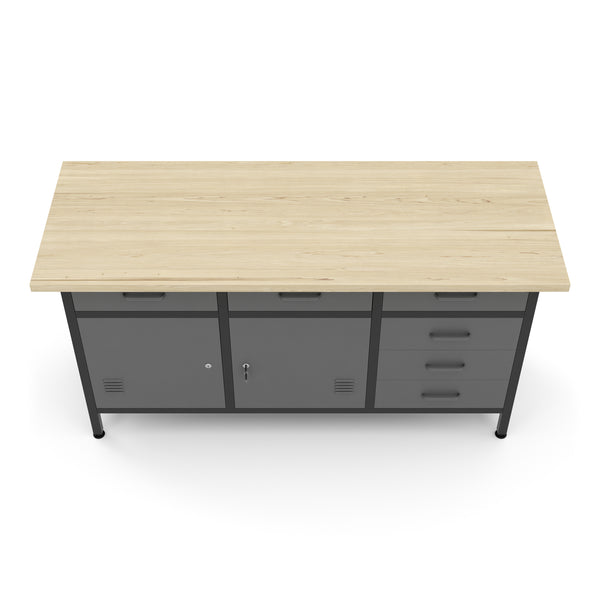 Werkbank mit Unterschrank 160 x 60 cm