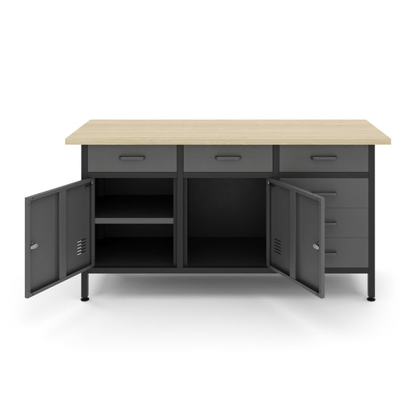 Werkbank mit Unterschrank 160 x 60 cm