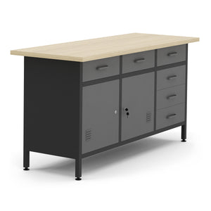 Werkbank mit Unterschrank 160 x 60 cm