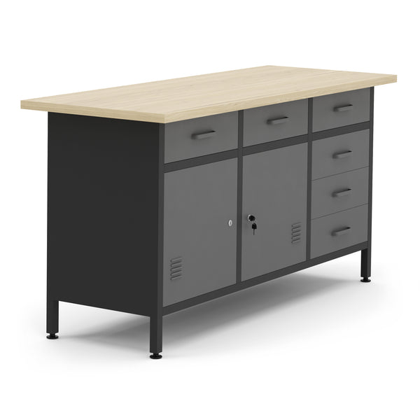 Werkbank mit Unterschrank 160 x 60 cm