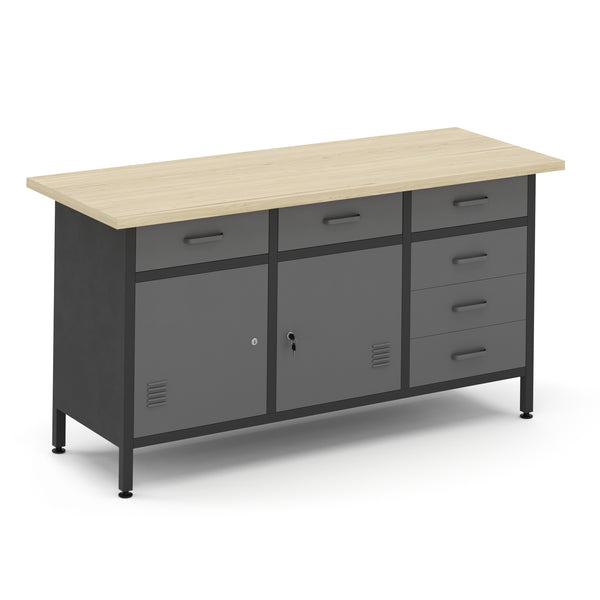Werkbank mit Unterschrank 160 x 60 cm