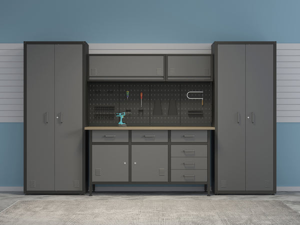 Werkzeugschrank Hängeschrank MAKSIMUS 60 x 35 cm anthrazit/schwarz