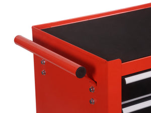Werkstattwagen Rollwagen mit 4 Schubladen orange/schwarz