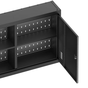 Werkzeugschrank Hängeschrank MAKSIMUS 100 x 60 cm anthrazit/schwarz