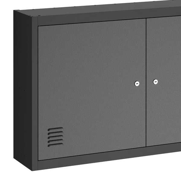 Werkzeugschrank Hängeschrank MAKSIMUS 100 x 60 cm anthrazit/schwarz