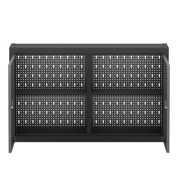 Werkzeugschrank Hängeschrank MAKSIMUS 100 x 60 cm anthrazit/schwarz