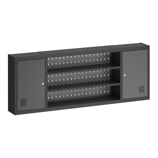 Werkzeugschrank Hängeschrank MAKSIMUS 160 x 60 cm anthrazit/schwarz