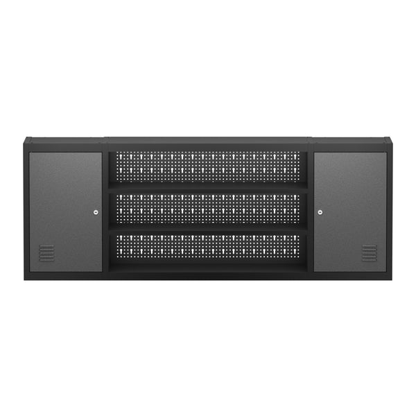 Werkzeugschrank Hängeschrank MAKSIMUS 160 x 60 cm anthrazit/schwarz