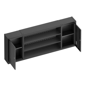 Werkzeugschrank Hängeschrank MAKSIMUS 160 x 60 cm anthrazit/schwarz