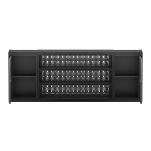 Werkzeugschrank Hängeschrank MAKSIMUS 160 x 60 cm anthrazit/schwarz