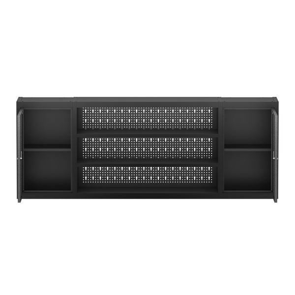Werkzeugschrank Hängeschrank MAKSIMUS 160 x 60 cm anthrazit/schwarz