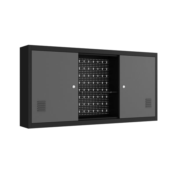 Werkzeugschrank mit Lochwand 120 x 60 cm