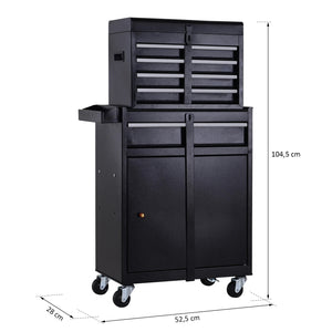 Werkzeugwagen Werkzeugschrank 5 Schubladen und Stauraum
