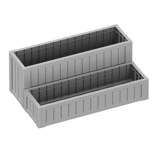 Whirlpool Treppe mit Staufach grau