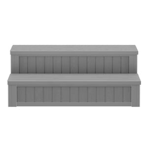 Whirlpool Treppe mit Staufach grau