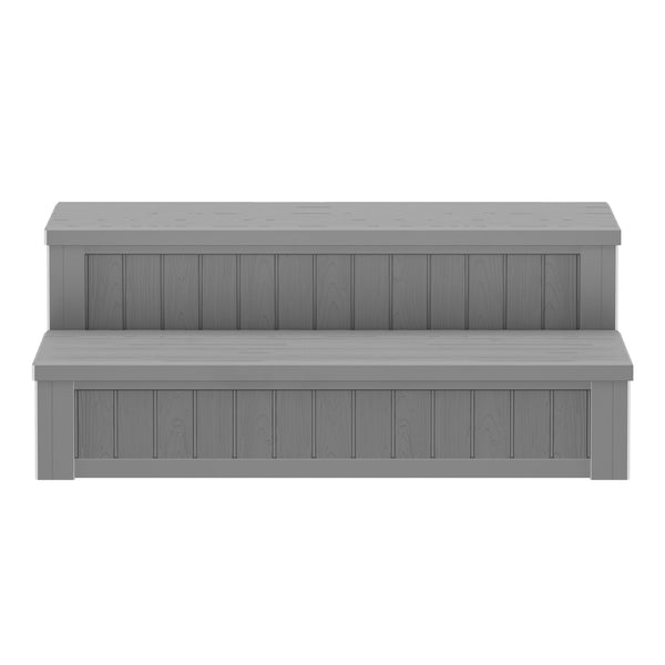 Whirlpool Treppe mit Staufach grau